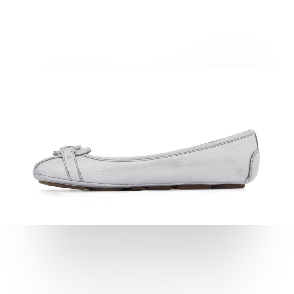 Michael Kors Fulton Leather Metallic Moccasin Womans Size 8 New In Box - Picture 8 of 9